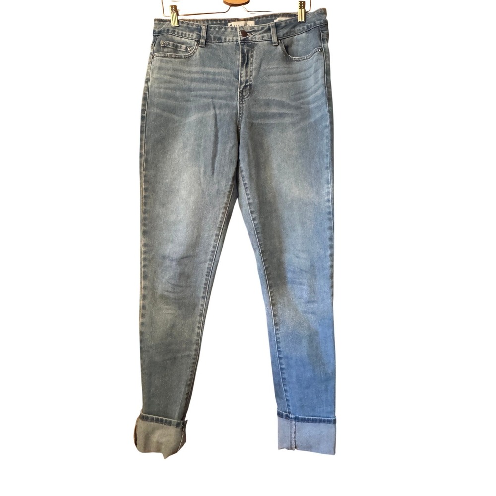 American Tall Georgia High Rise Skinny Jeans Light Wash Blue 32x35 Womens